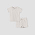 Juniors Crew Neck Short Sleeves T-shirt and Shorts Set with Elasticated Drawstring Closure - Grey / 18-24 mths