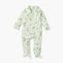 Juniors All-Over Print Sleepsuit with Collar and Long Sleeves - Green / 12-18 mths