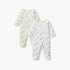 Juniors All-Over Print Closed Feet Sleepsuit with Long Sleeves - Set of 2 - Multicolour / 12-18 mths