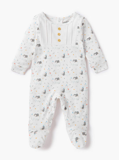 Juniors All-Over Print Closed Feet Sleepsuit with Long Sleeves - Set of 2-baby-boys-clothing-nightwear-sleepsuits-image-3