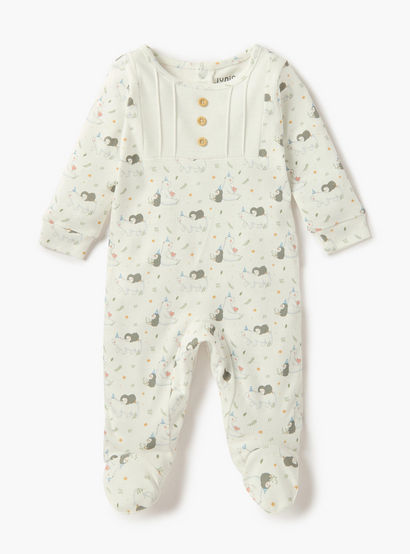Juniors All-Over Print Closed Feet Sleepsuit with Long Sleeves - Set of 2-baby-boys-clothing-nightwear-sleepsuits-image-4