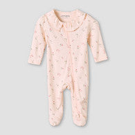 Juniors Bamboo Cotton Collared Long Sleeve Sleepsuit with Floral Print-undefined-image-1