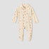 Juniors Cotton Collared Long Sleeves Sleepsuit with Safari Print