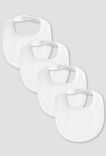 Pack of 4 Juniors Baby Bib with Snap Button Closure-undefined-image-1