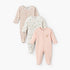 Pack of 3 Juniors Crew Neck Long Sleeves Sleepsuit with Deer Print - Multicolour / 12-18 mths