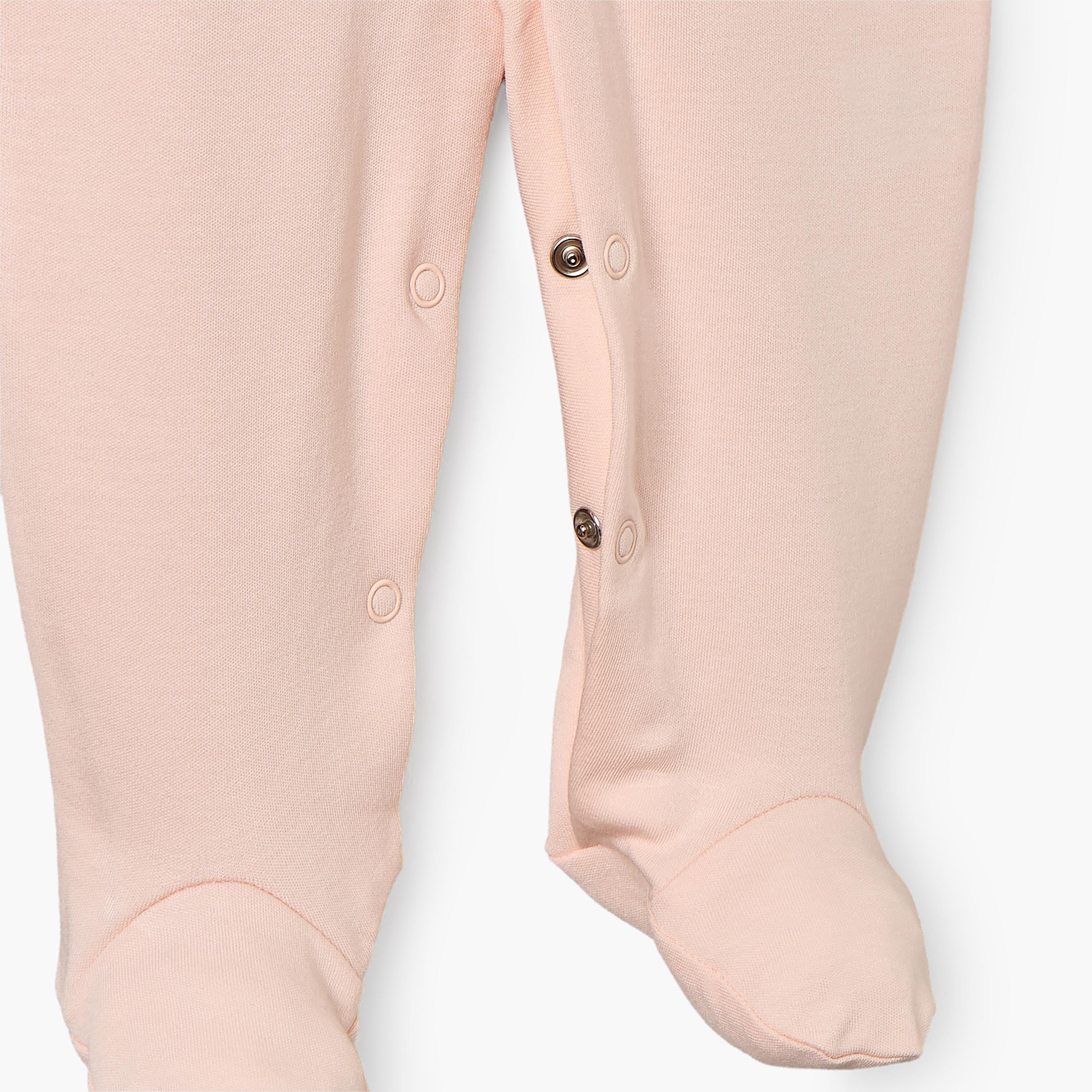 Pack of 3 Juniors Crew Neck Long Sleeves Sleepsuit with Deer Print