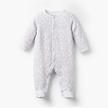 Pack of 3 Juniors Bamboo Cotton Round Neck Long Sleeves Sleepsuit with Print