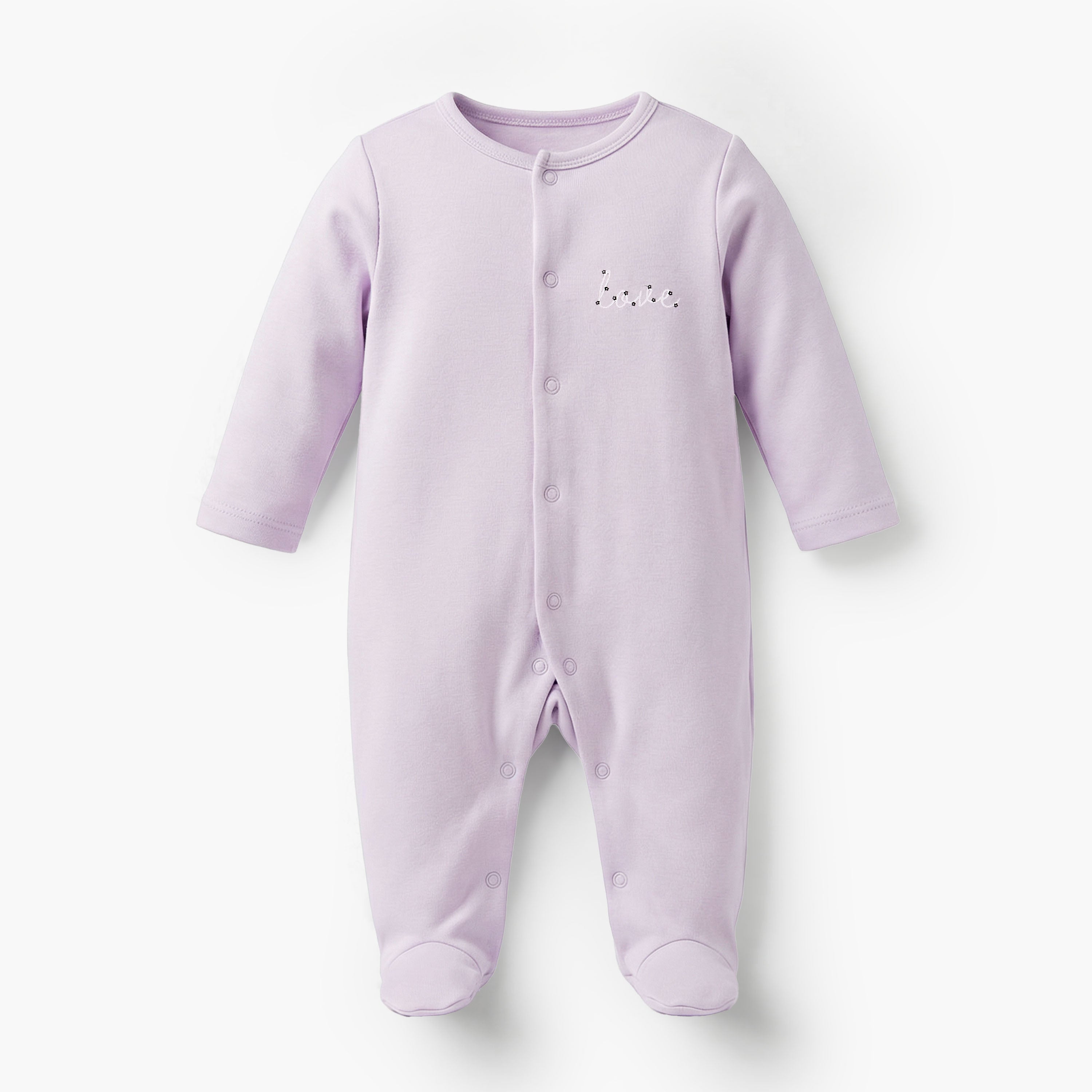Pack of 3 Juniors Bamboo Cotton Round Neck Long Sleeves Sleepsuit with Print