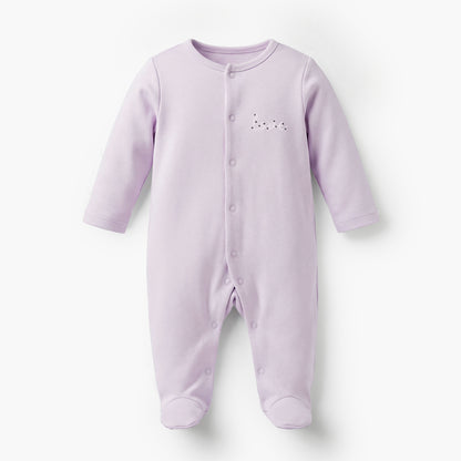 Pack of 3 Juniors Bamboo Cotton Round Neck Long Sleeves Sleepsuit with Print