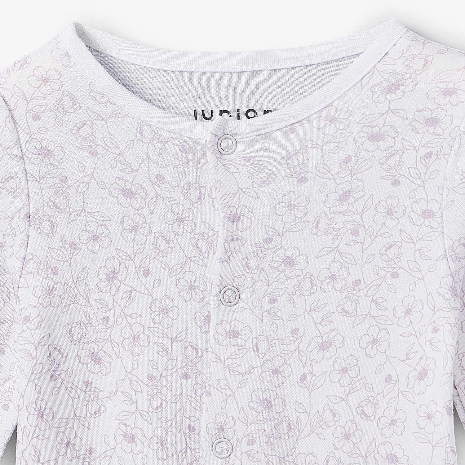 Pack of 3 Juniors Bamboo Cotton Round Neck Long Sleeves Sleepsuit with Print