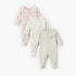 Pack of 3 Juniors Crew Neck Long Sleeves Sleepsuit with Giraffe Print - Multicolour / 12-18 mths
