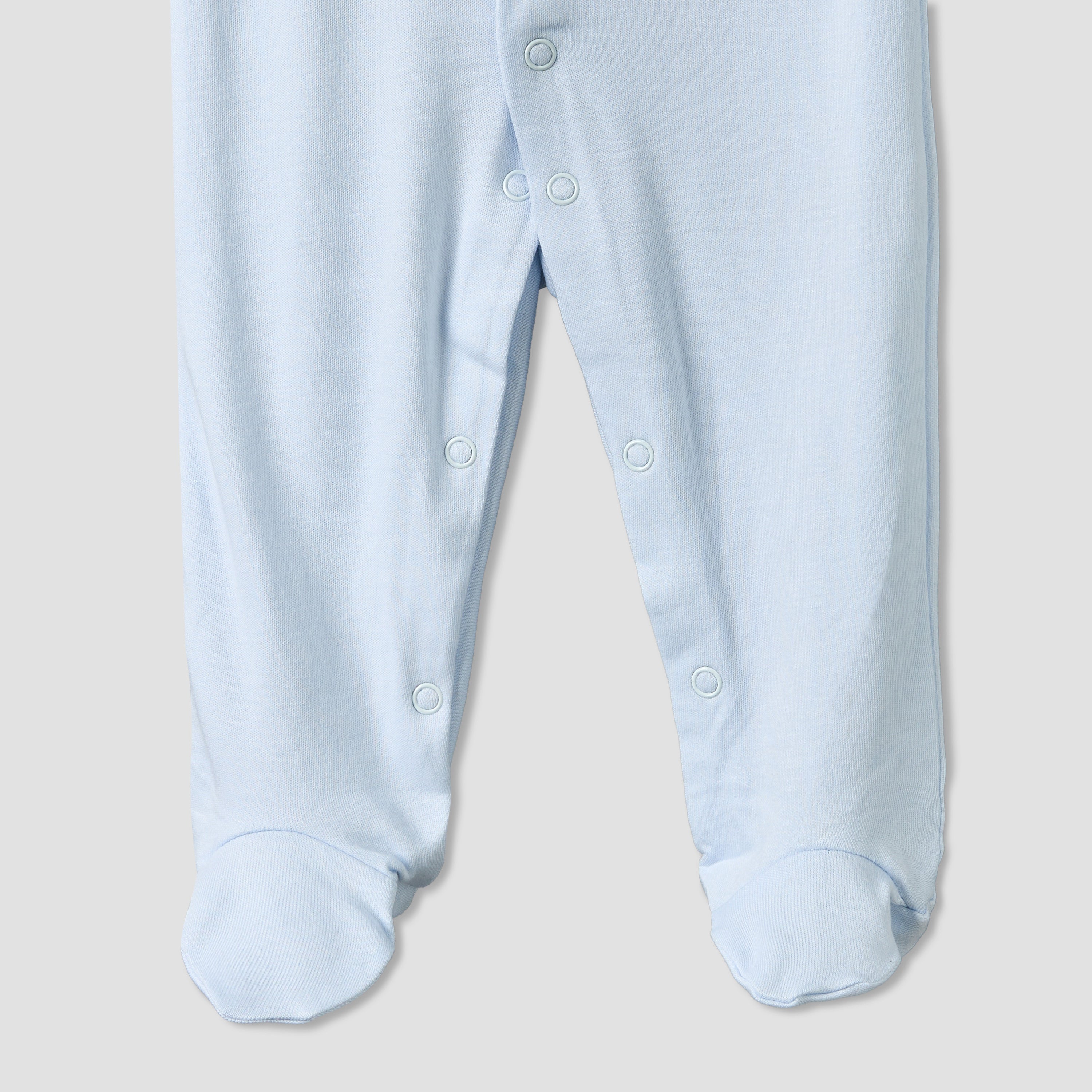 Pack of 3 Juniors Round Neck Long Sleeves Sleepsuit with Sail Boat Print