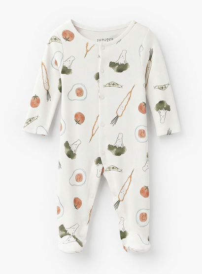 Pack of 3 Juniors Bamboo Round Neck Long Sleeves Sleepsuit with Assorted Print-baby-boys-clothing-nightwear-sleepsuits-image-3