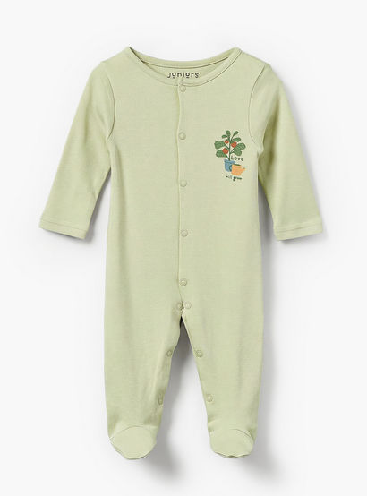 Pack of 3 Juniors Bamboo Round Neck Long Sleeves Sleepsuit with Assorted Print-baby-boys-clothing-nightwear-sleepsuits-image-4