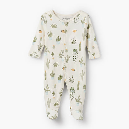 Pack of 3 Juniors Bamboo Round Neck Long Sleeves Sleepsuit with Assorted Print