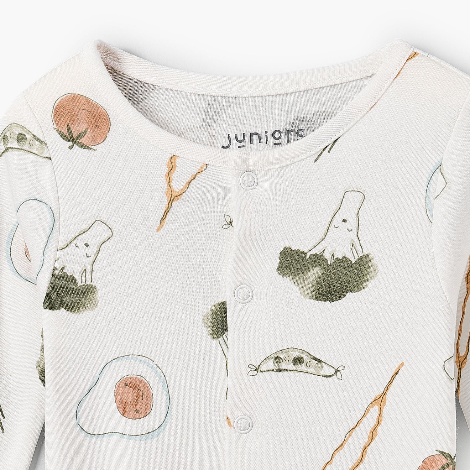Pack of 3 Juniors Bamboo Round Neck Long Sleeves Sleepsuit with Assorted Print