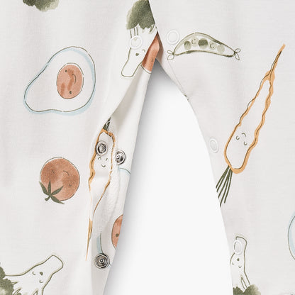 Pack of 3 Juniors Bamboo Round Neck Long Sleeves Sleepsuit with Assorted Print