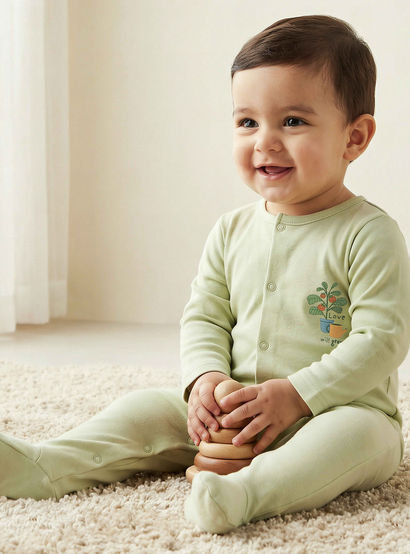 Pack of 3 Juniors Bamboo Round Neck Long Sleeves Sleepsuit with Assorted Print-baby-boys-clothing-nightwear-sleepsuits-image-2