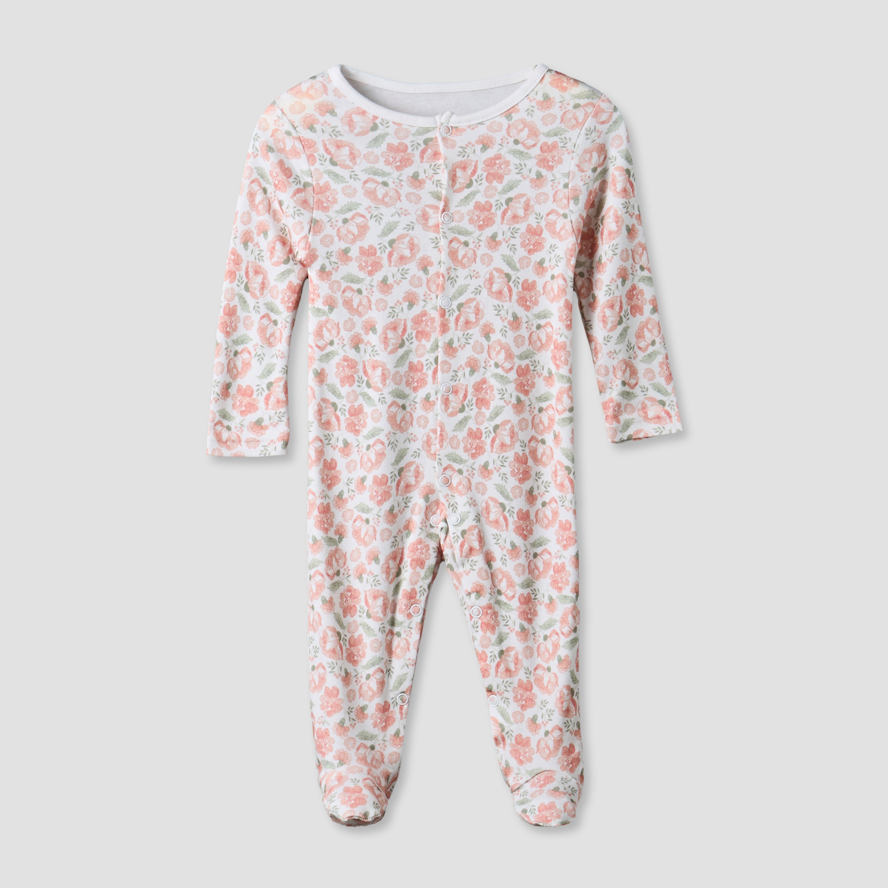Pack of 3 Juniors Round Neck Long Sleeve Sleepsuit with Assorted Print