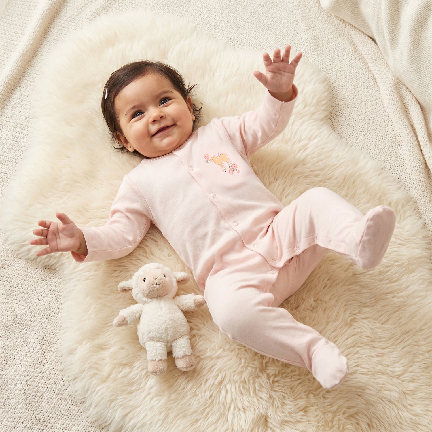 Pack of 3 Juniors Round Neck Long Sleeve Sleepsuit with Assorted Print