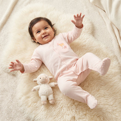 Pack of 3 Juniors Round Neck Long Sleeve Sleepsuit with Assorted Print