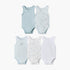 Pack of 5 Juniors Crew Neck Sleeveless Bodysuit with Hot Air Balloon Print - Blue / 12-18 mths