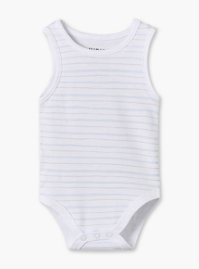 Pack of 5 Juniors Crew Neck Sleeveless Bodysuit with Hot Air Balloon Print-baby-boys-clothing-bodysuits-image-6