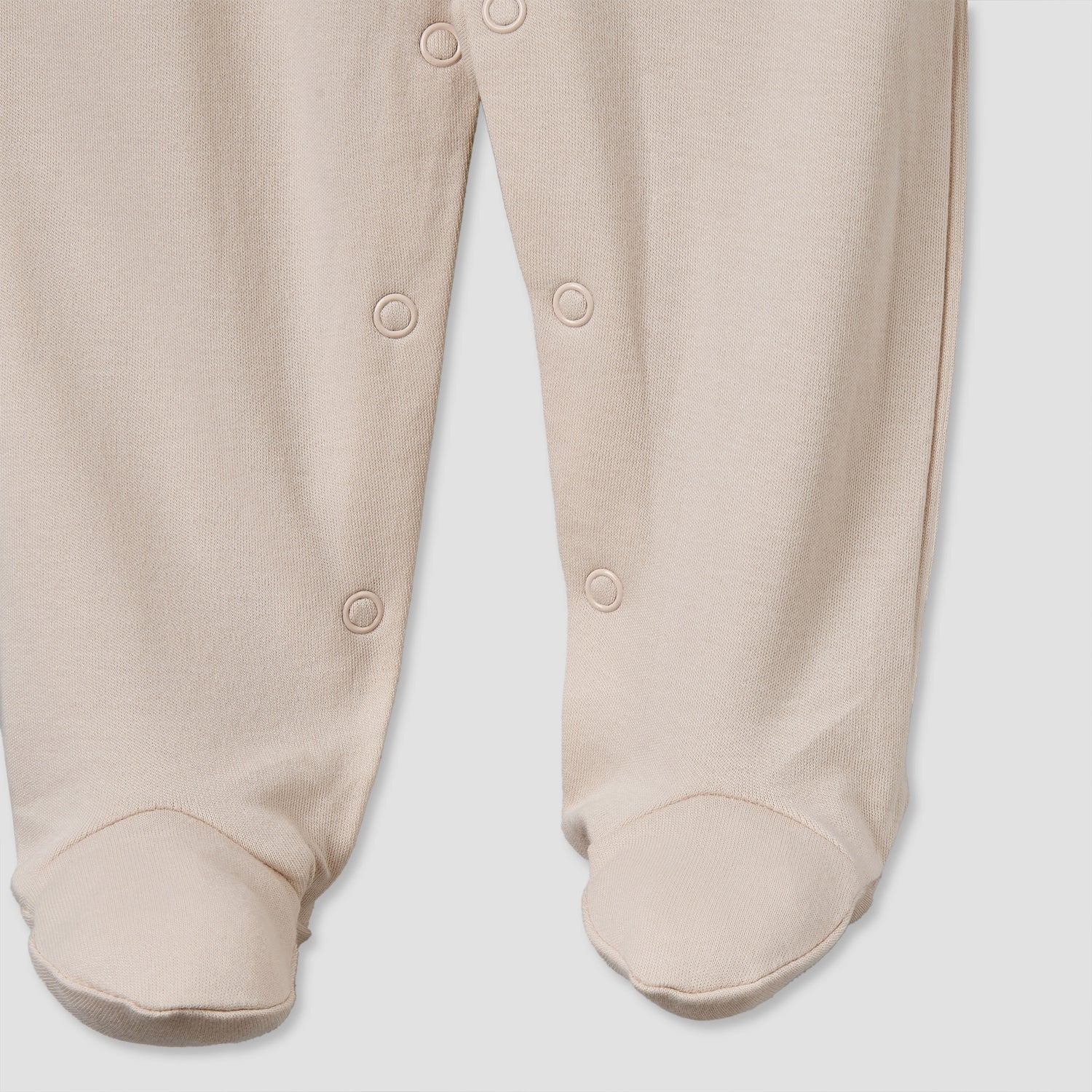 Pack of 3 Juniors Round Neck Long Sleeves Sleepsuit with Button Closure