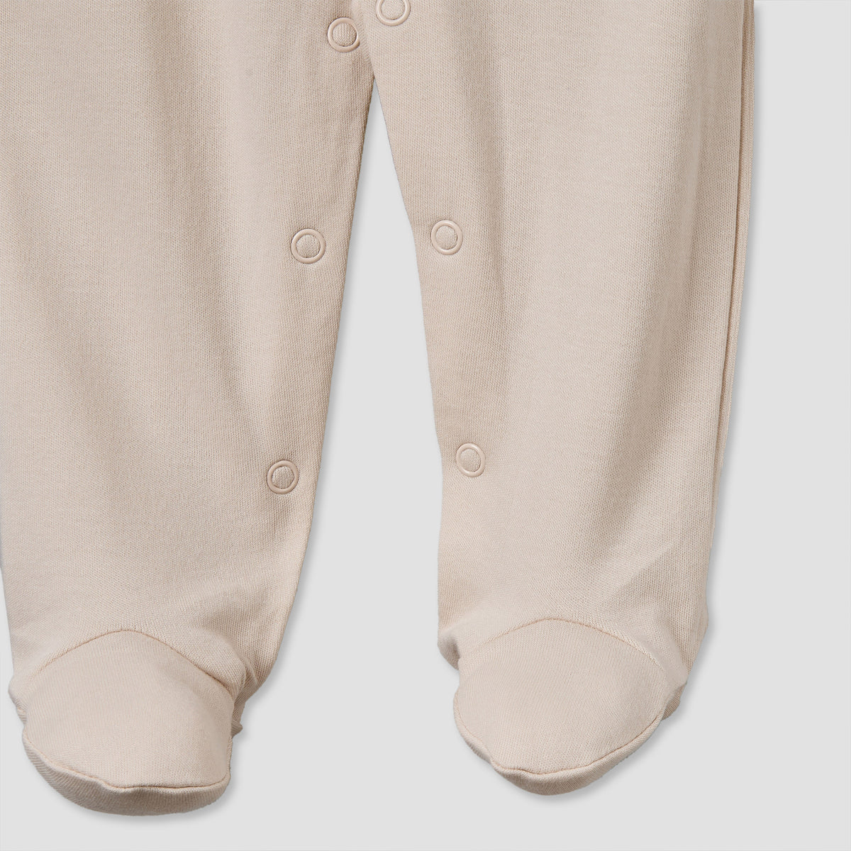 Pack of 3 Juniors Round Neck Long Sleeves Sleepsuit with Button Closure