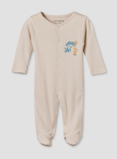 Pack of 3 Juniors Round Neck Long Sleeves Sleepsuit with Button Closure-baby-boys-clothing-nightwear-sleepsuits-image-8