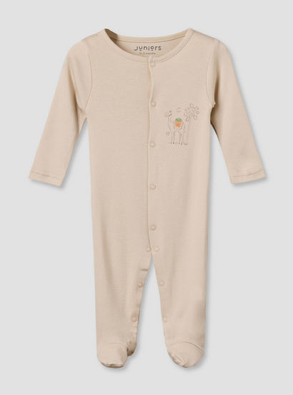 Pack of 3 Juniors Round Neck Long Sleeves Sleepsuit with Button Closure-baby-boys-clothing-nightwear-sleepsuits-image-8