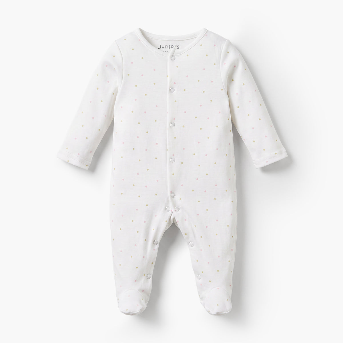 Pack of 5 Juniors Round Neck Long Sleeves Sleepsuits with Fairy Print