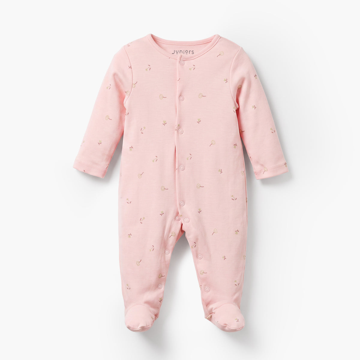 Pack of 5 Juniors Round Neck Long Sleeves Sleepsuits with Fairy Print