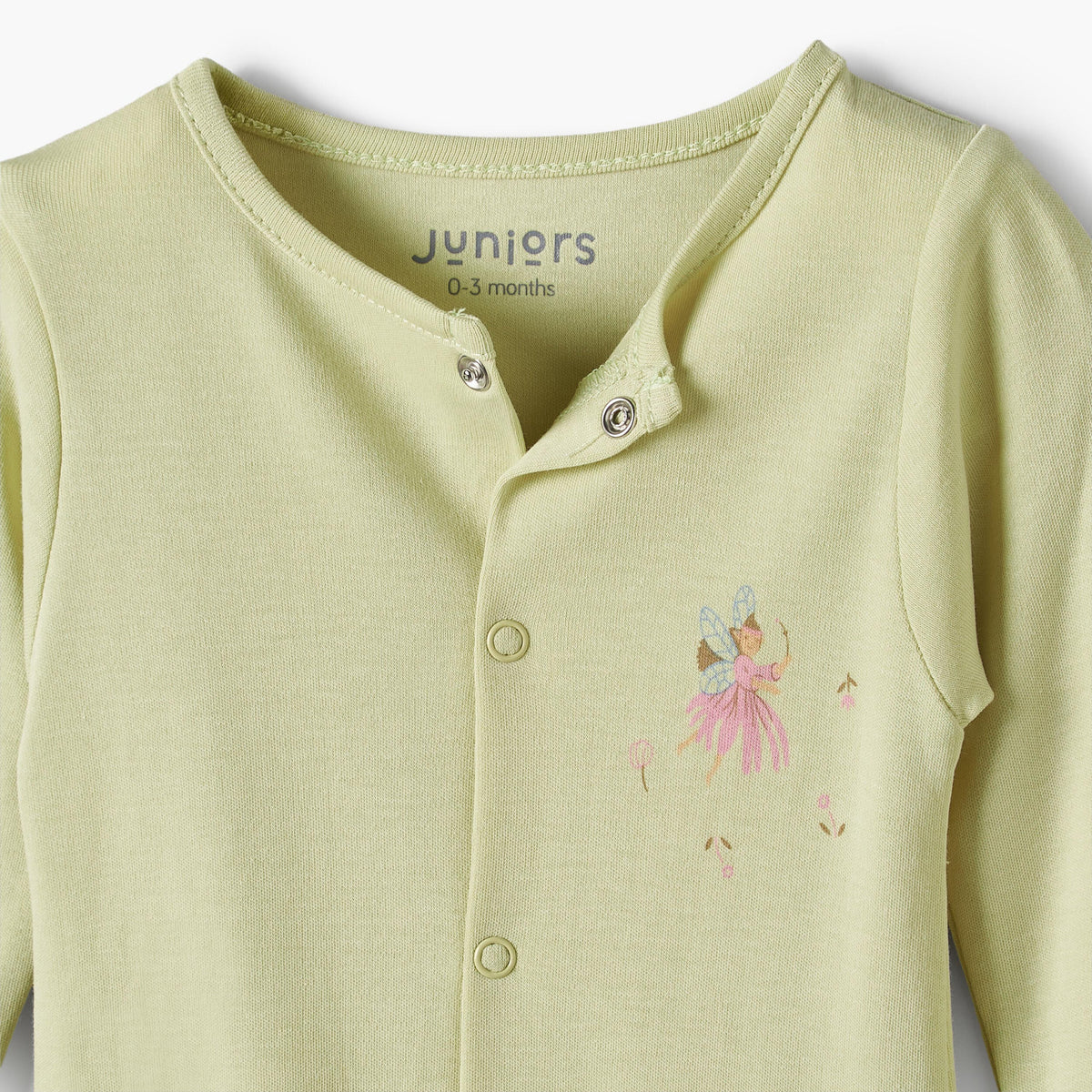 Pack of 5 Juniors Round Neck Long Sleeves Sleepsuits with Fairy Print