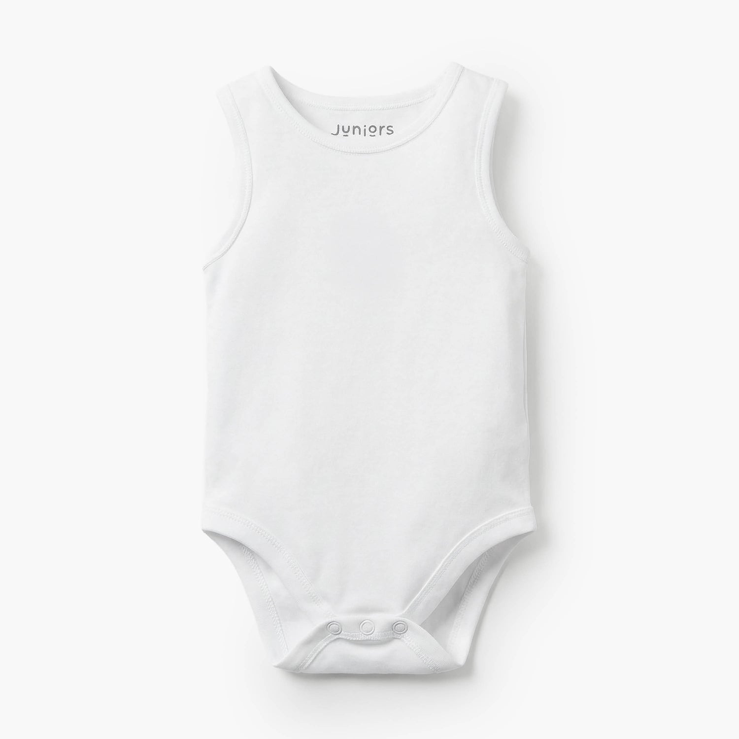 Pack of 7Juniors Bamboo Round Neck Sleeveless Bodysuit with Assorted Print