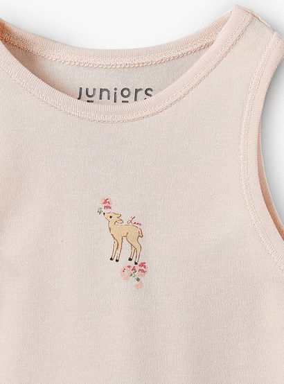 Pack of 7Juniors Bamboo Round Neck Sleeveless Bodysuit with Assorted Print-baby-girls-clothing-bodysuits-image-8