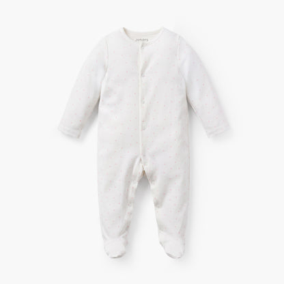 Pack of 5 Juniors Cotton Crew Neck Long Sleeves Sleepsuit with Snap Button Closure