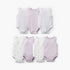 Pack of 7 Juniors Bamboo Cotton Round Neck Sleeveless Bodysuit with Floral Print - Purple / 18-24 mths