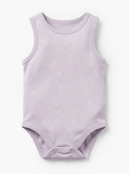 Pack of 7 Juniors Bamboo Cotton Round Neck Sleeveless Bodysuit with Floral Print-baby-girls-clothing-bodysuits-image-4