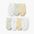 Pack of 7 Juniors Crew Neck Sleeveless Bodysuit with Duck Print - Yellow / 18-24 mths