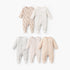 Pack of 5 Juniors Crew Neck Long Sleeves Sleepsuit with Safari Print