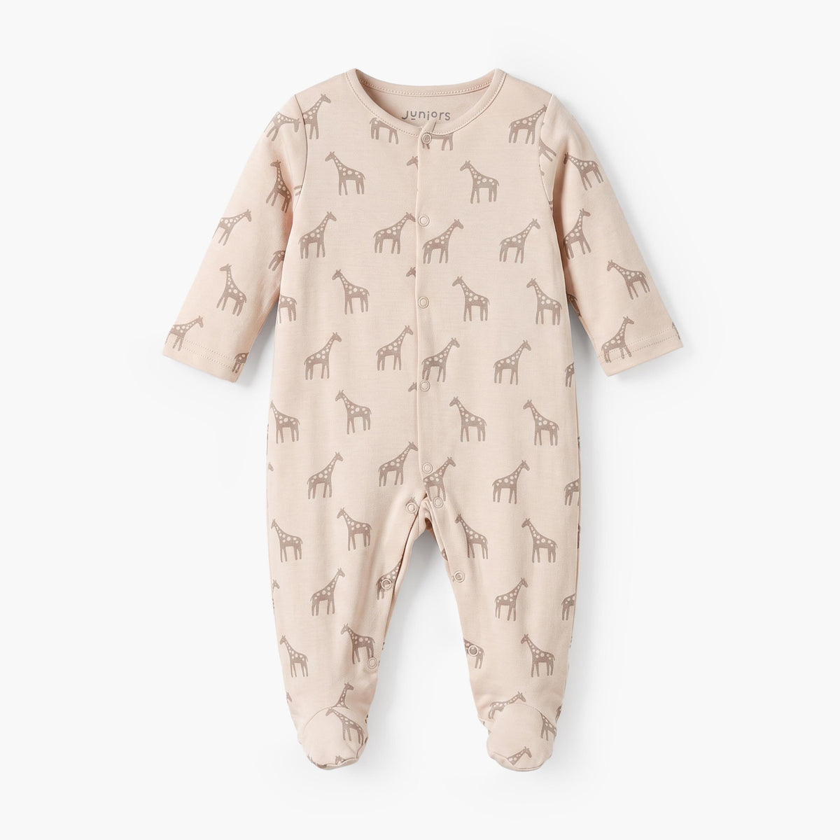 Pack of 5 Juniors Crew Neck Long Sleeves Sleepsuit with Safari Print