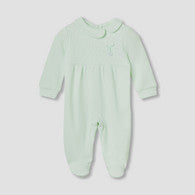 Giggles Collared Neck Sleepsuit with Snap Button Closure - Cotton - Long Sleeves-undefined-image-1