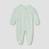 Giggles Collared Neck Sleepsuit with Snap Button Closure - Cotton - Long Sleeves - Green / 9-12 mths