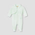Giggles Collared Neck Sleepsuit with Snap Button Closure - Cotton - Long Sleeves - Green / 9-12 mths