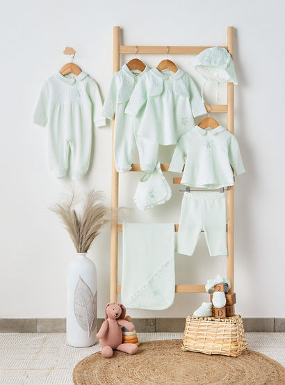 Giggles Collared Neck Sleepsuit with Snap Button Closure - Cotton - Long Sleeves-baby-girls-clothing-nightwear-sleepsuits-image-6