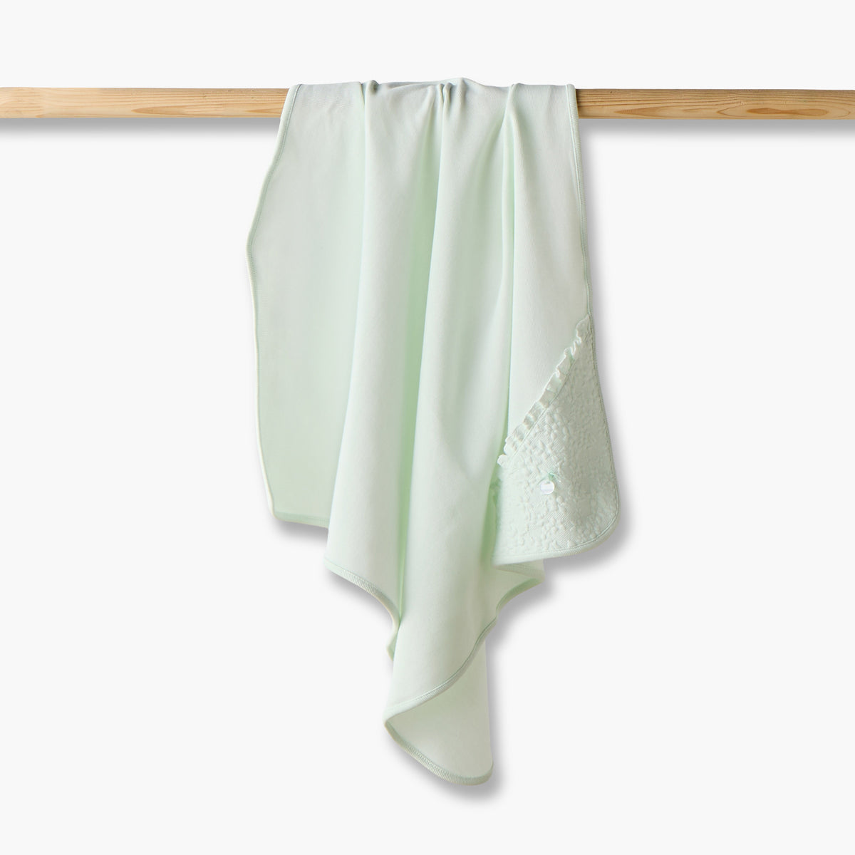 Giggles Receiving Blanket with Hood - Green / Newborn