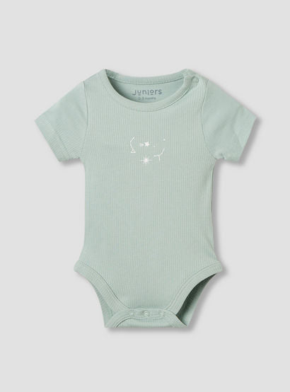 Juniors Round Neck Bodysuit with Snap Button Closure - Short Sleeves - Set of 2-baby-boys-clothing-multipacks-image-2