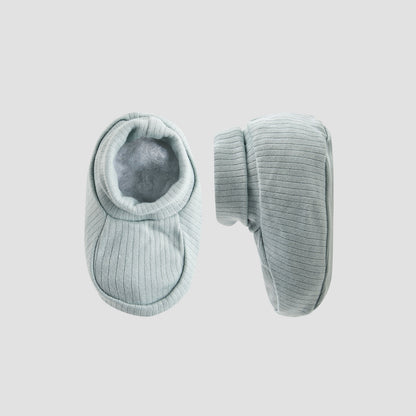 Juniors Boys Booties with Ribbed Texture - Soft Fabric - Set of 2
