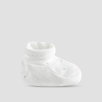 Juniors Boys Booties with Ribbed Texture - Soft Fabric - Set of 2